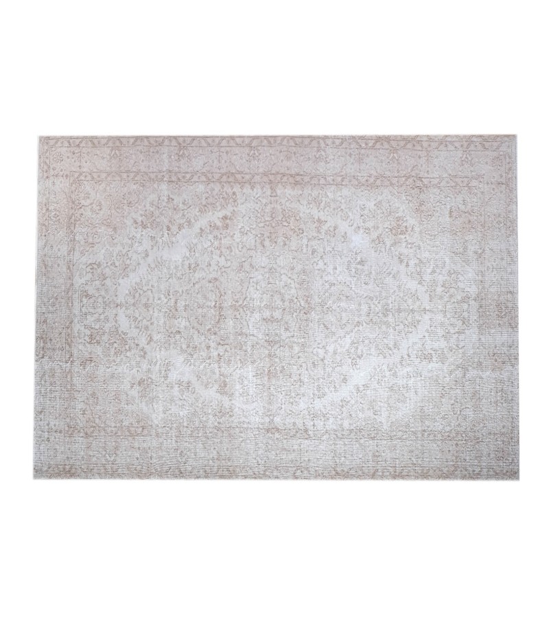 5'7X9''8 Feet, beige large size rug , 6x10 handmade rug , beige color rug , turkish rug , vintage rug , hand knotted rug 176x301 cm