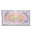 4x8 handmade wool rug , kicthen runner rug , turkish distressed rug , anatolian rug , hand knotted 60'old Rug , 126x249 cm
