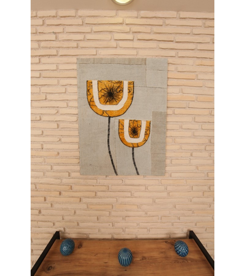 SPECİAL HAND-MADE WORKİNG       ((YELLOW FLOVERS ))