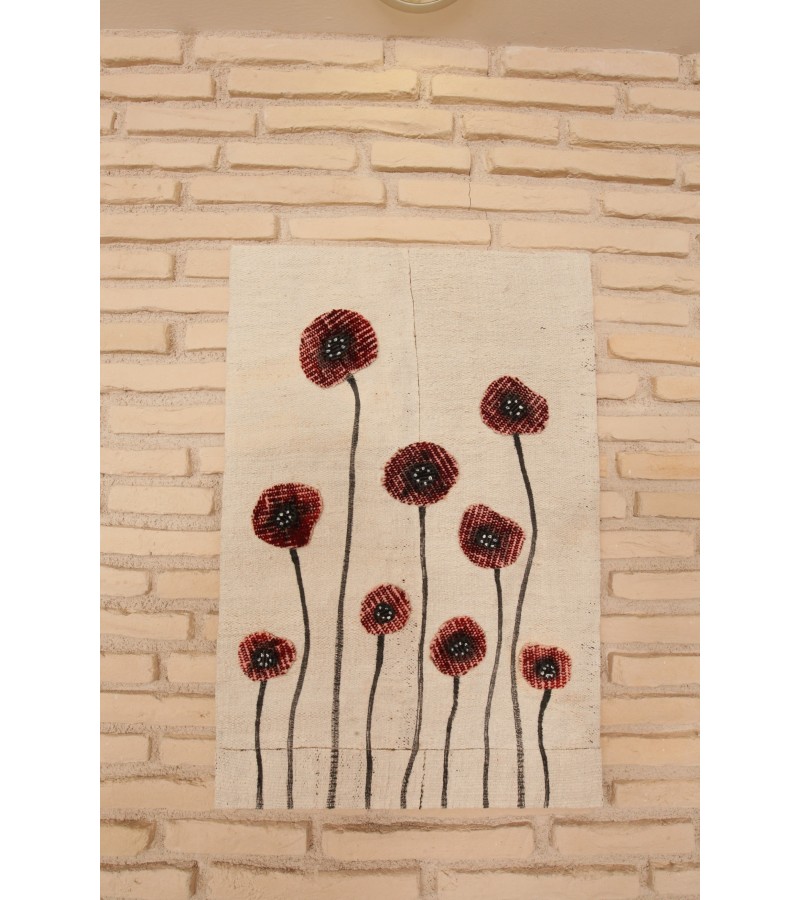 SPECİAL HAND-MADE WORKİNG       (( COLORFUL FLOWERS ))