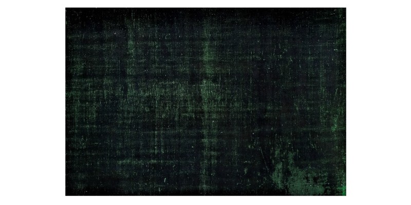 5x9 black in dark green wool rug , turkish handmade rug , distressed rug , 5'2x8'6 Rugs For Living Room ,Floor Rugs , Home Decor 156x258