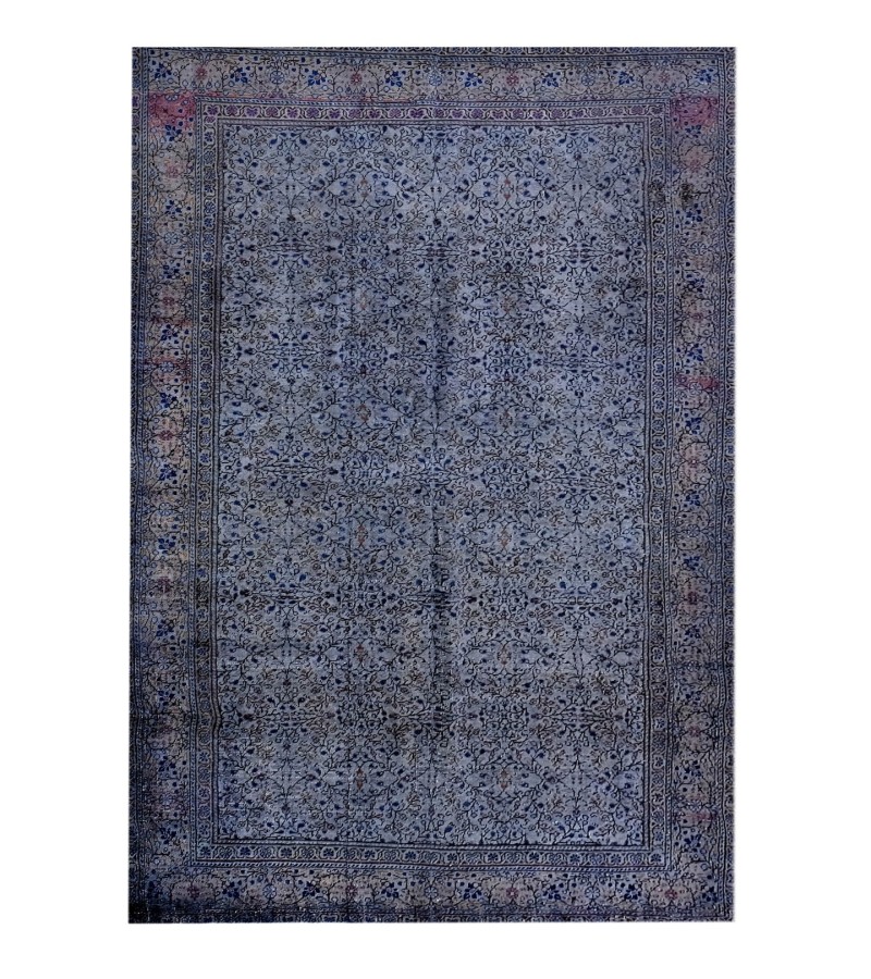 5 X 7 Gray Vintage Rug , Hand Knotted Turkish Rug , Anatolian Oushak Rug , Persian Pattern Rug , Living Room rug , Muted color Rug 148x215