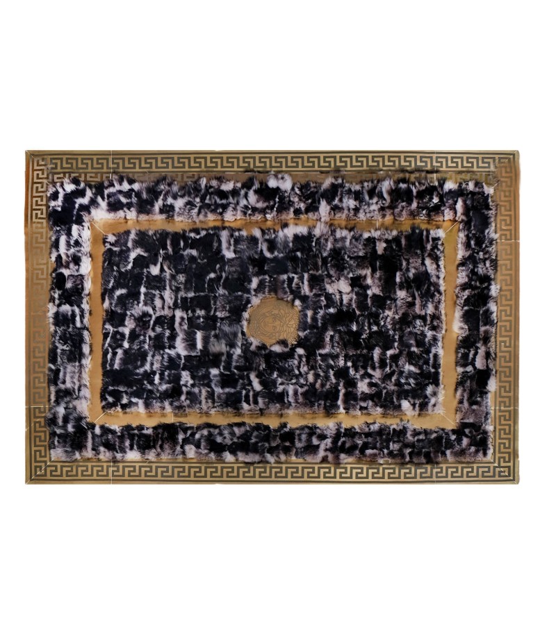 Silver and Gray Natural Sheepskin Rug, Area Rug 8 x 11 feet,Large Decorative Carpet For Living Room, Toscana Sheepskin Carpet,Unique Carpet,