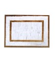 Handmade 100% Genuine Goatskin Rug, Patchwork Goatskin Area Rug, White Hair on Leather Rug, Natural leather Rug, Area Rug 10