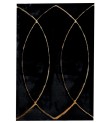 Black and Gold Plush Rug, Black Faux Leather Area Rug, Black and Gold Carpet, Black Plush Living Room Rug, Plush Rug, Black Gold Area Rug