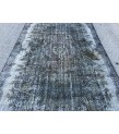 6x9 black grey green rug, Turkish Rug , 5'6 X 9'1 Handmade Rug