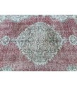 7x10 faded red gray vintage rug, , Turkish bedroom rug, 6'8 X 10' area rug