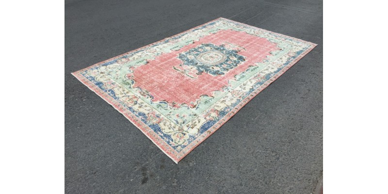 6x10 home decor rug, boho rug, Turkish rug, rug for living room, 6'3 X 10'1 area rug
