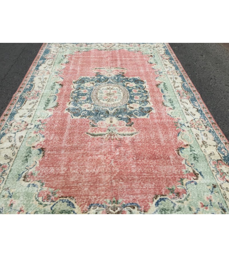 6x10 home decor rug, boho rug, Turkish rug, rug for living room, 6'3 X 10'1 area rug