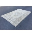 6x10 Rustic Woven Rug ,faded farmhouse rug, 70s rug , 6'1 X 9'6 Turkish Living room Rug