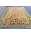 8x11 oversize Oushak rug , red yellow green rug, 7'11 X 11'2 Handmade vintage rug