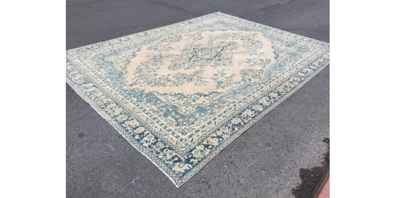 9x12 Persian area rug, handmade rug, bedroom rug, 9' X 11'10 living room rug