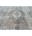 9x14 distressed woven rug, wool area rug, dining room rug, 9'4 X 13'8 Persian Rug