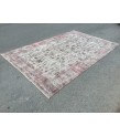 7x11 distressed rug for living room, dining room rug, vintage rug, 6'11 X 10'6 area rug