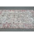 7x11 distressed rug for living room, dining room rug, vintage rug, 6'11 X 10'6 area rug