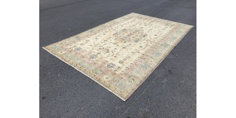 7x11 home decor rug, abstract distressed bedroom rug, 6'7 X 10'7 hand woven rug