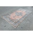 5x8 distressed dining room rug, , oriental rug,4'8 X 8'4 Handmade vintage rug