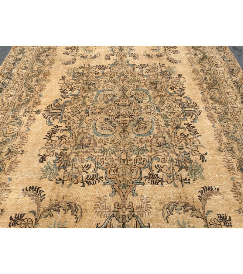 7x12 rug for living room , oversize Turkish rug, 7'3 X 12'2 woven rug