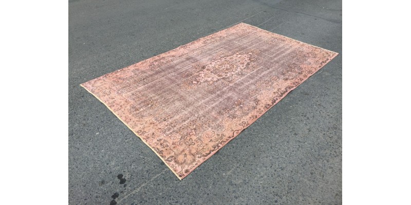 6x9 Turkish Vintage rug , distressed Rug , 5'6 X 9'3 Handmade Rug