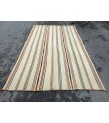 5x9 beige hemp rug, bedroom rug, woven area rug, 5'2 X 9'2 nomadic rug