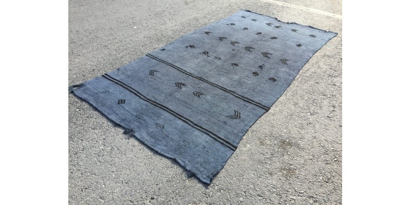 5x11 boho area rug, oriental rug ,hemp rug, 5'5 X 10'10 Turkish rug
