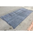 6x12 nomadic area rug, boho hemp rug, Hand knotted Rug, 5'7 X 12'2 retro rug