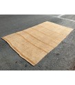 7x12 vintage woven hemp, beige brown handmade rug , 6'8 X 11'10 Area Rug