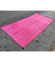 5x10 pink boho hemp runner, retro Turkish runner, 4'11 X 10'2 corridor rug