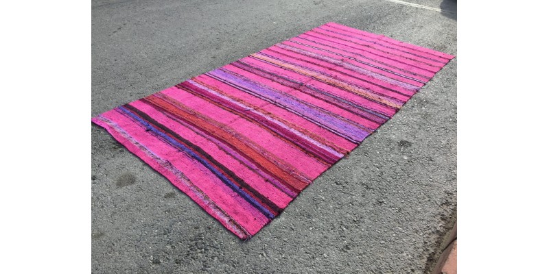6x13 pink boho hemp , retro dining room rug, Pink Turkish Rug , 6'3 X 12'10 hemp Rug
