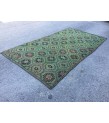 6x11 Jijim area rug, vintage Living room rug, retro green rug, 5'7 X 11'2 boho geometric rug