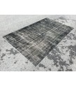 5x8 distressed rug, Area Rug , Black Turkish Rug ,4'6 X 7'8 Handmade Rug for living room