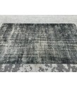 5x8 distressed rug, Area Rug , Black Turkish Rug ,4'6 X 7'8 Handmade Rug for living room