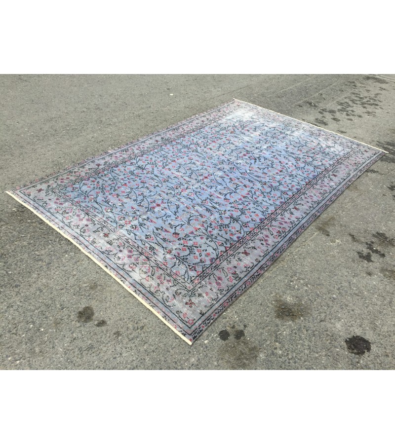 6x9 Turkish Rug, Handmade Rug, Area Rug, 5'6 X 8'8 Wool Rug, Organic Rug, Vintage Rug