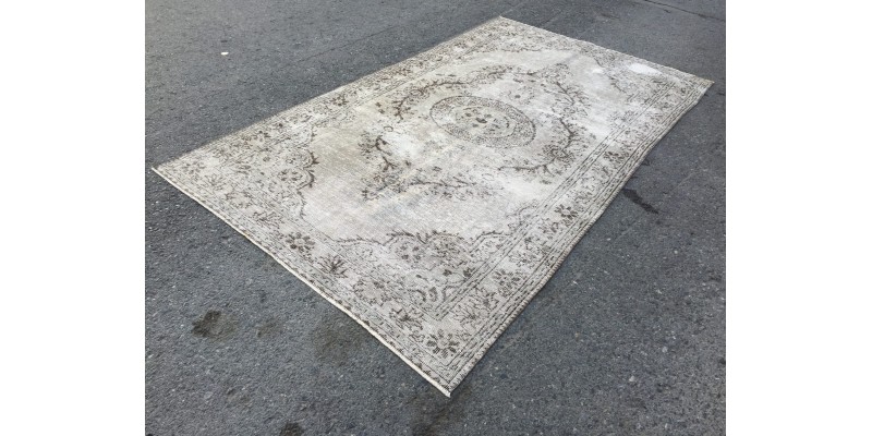 5x9 dining room rug, Turkish wool rug, Handmade rug ,5' X 8'6 bedroom rug