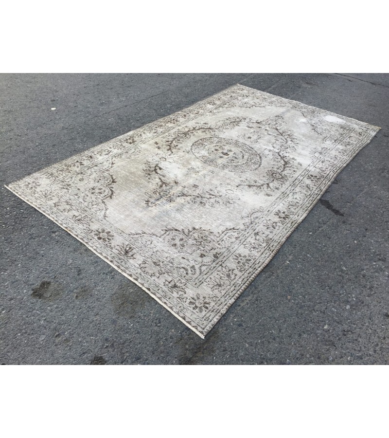 5x9 dining room rug, Turkish wool rug, Handmade rug ,5' X 8'6 bedroom rug