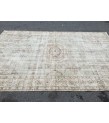 6x9 vintage living room rug, bedroom rug, faded rug, Turkish rug, 5'9 X 9' Handmade rug