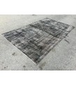 5x9 Black Grey Brown Turkish rug , wool rug, distressed rug, 5'4 X 8'11 Handmade Rug