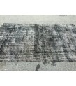 5x9 Black Grey Brown Turkish rug , wool rug, distressed rug, 5'4 X 8'11 Handmade Rug