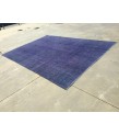 9x12 Purple Rug , Floral Overdyed Area Rug ,8'11 X 12'1 Vintage Bedroom Rug , Turkish Carpet
