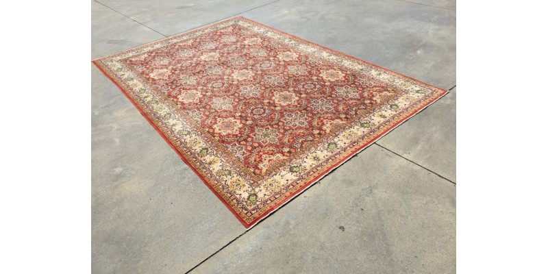 Fine Red Turkish Rug , 7x10 Area Rug , Classic Rug , Oriental Rug 6'10 X 10'2 , Rugs for Bedroom