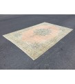 7x10 handmade Turkish rug, retro rug for living room, 6'9 X 10' area rug