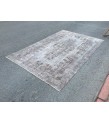 6x10 hand woven rug, grey brown office rug, Turkish rug ,6'1 X 9'6 Handmade Rug