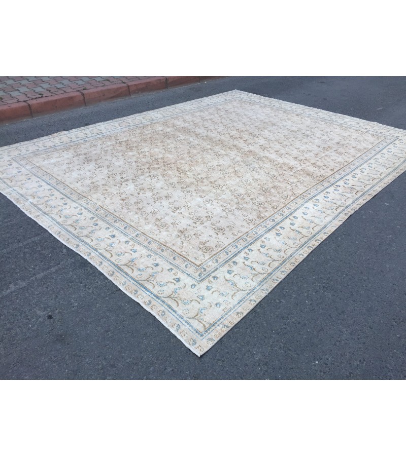 9x12 Persian handmade living room rug , Bedroom Rug, 9'3 X 12'1 Vintage wool rug