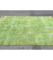 6x10 simple pattern green rug, dining room rug, bed plan rug, 6'5 X 9'10 Boho rug