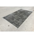 5x9 distressed farmhouse rug, vintage Turkish rug , 5'1 x 9'4 black brown rug