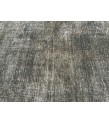 5x9 distressed farmhouse rug, vintage Turkish rug , 5'1 x 9'4 black brown rug