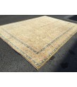 9x13 hand knotted vintage rug, Living room rugs , handmade area rug, 9'3 x 12'8 beige vintage rug