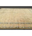 9x13 hand knotted vintage rug, Living room rugs , handmade area rug, 9'3 x 12'8 beige vintage rug