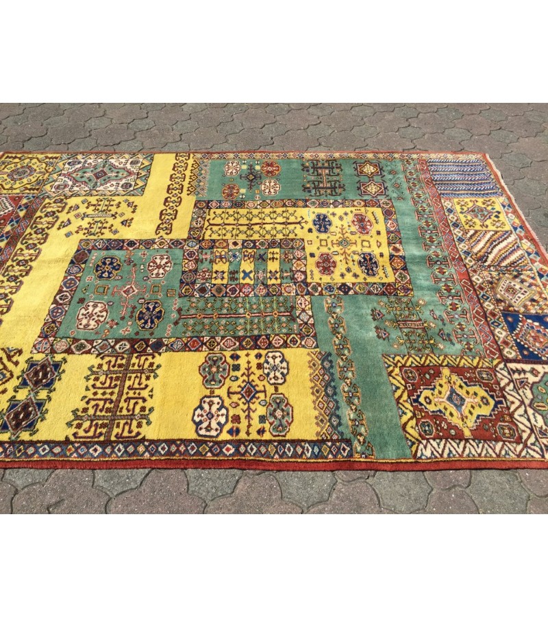 Handmade rug 7x9 , Unique Turkish Oushak Rug , 6'6 X 9'4 Turkish Rug soft , Wool rug , handmade rug