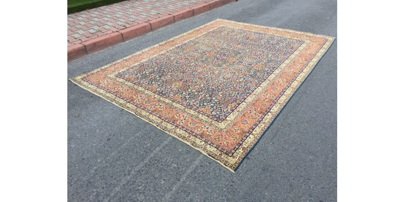 8x11 home decor rug, Turkish area rug, 7'10 X 11'2 rug for living room